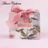 50pcs européen Creative Flamingo marbre forêt feuille verte mariage comme boîte de bonbons Bomboniera fête chocolat bonbons sac T200115