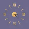 Акриловые римские цифры настенные часы комнаты дома DIY оригинальность молчание наклейки современный стиль часы новое поступление высокое качество 7 5ld f2
