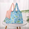 Nxy Shopping Bags Bolso De Compras Plegable Para Mujer Bolsa Comestibles Ecolgica Reutilizable Con Dibujos Florales Frutas y Verduras 0209