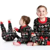 Aile Noel Pijama Set Karikatür Anne Kızı Baba Oğul Pijama Eşleştirme Giysi Set Çocuk Pijama Gecelikler Tops Pantolon LJ201111