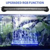 12CM 5050 RGB LED rium Light Fish Tank Submersible tic Air Bubble Oxygenation Lamp EU US Plug Y200917