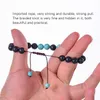 Yoga 8mm Lava Rock beaded strands Bracelet Tiger eye turquoise Essential Oil Diffuser beads bracelets for women men fashion jewelry will and sandy gift