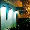 Lampada solare da 45 LED Luci con sensore di movimento a clip per esterni Luce di sicurezza impermeabile per patio del garage della parete della recinzione