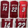 Edición obtuvo el baloncesto de la ciudad Jimmy Butler Jersey 22 Dwyane Wade 3 Tyler Herro 14 Kendrick Nunn 25 Bam Ado 13 Black Pink Ed