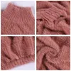 Hirsionsan Pull Femmes Hiver Vison Cachemire Pulls Casual O Cou Doux Chaud Jumper Automne Mohair Chandails Pull Femme 201123