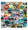 50pcs/set poster Small waterproof Skateboard stickers canada parks outdoors For notebook laptop bottle Helmet car sticker PVC Guitar Decals