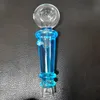 Latest Colorful Cool Freezable Liquid Filled Pipes Pyrex Thick Glass Smoking Tube Handpipe Portable Handmade Dry Herb Tobacco Oil Rigs Filter Hand Bong DHL Free