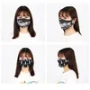 Digital Printing Face Masks Cotton Fashion Mask Lavabile Dispositivo di maschera antipolvere traspirante filtro inseribile Anti-smog maschera 6 colori wholea52a03