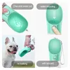 Hond voer kommen feeders huisdier reizen voeding kom plastic draagbare honden kat water fles outdoor walking puppy dranken dispenser huisdier zl0351sea