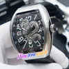 Novo V45 Date 44mm Steel Case Black Dial 3D Silver Dragon King Automatic Mens Watch Leather Rubber Watches Timezonewatch TWFM E200d2