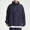 Men's Jackets High street oversize men's sports style loose casual fleece coat