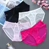 Fashion Gaze Underwear Panty Sexig Bow Knot Se genom trosor Briper Jacquard Lace Hollow Underwears Women kläder