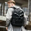 Men's Backpack Men Women Thick Leather Backpacks For Teenagers Luxury Designer Casual rge Capacity ptop Bag Male Travel Bags6489520