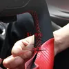 For Ford Mustang 2015-2021 DIY leather hand-sewn steering wheel cover car interior accessories