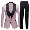 Men's Vintage Three piece suit spring men's latest custom design suit groom wedding suit Night Club Singers Prom Party 220310