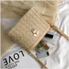 HBP Stroh Eimer Taschen 2022 Frauen Sommer Umhängetasche Rattan Taschen Strand Dame Reise Geldbörsen und Handtaschen Schulter Tasche Lässige crossbody