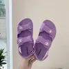 Women Sandals Rubber Summer 2020 New Girls Casual Flat Platform Candy Color Closed Comfortable Cute Sandal Shoes No Shipping 1010