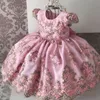 Baby Girl Dresses Lace Embroidery Christmas Dress Wedding Gown Children Clothing Kids Dresses For Girls Children Ceremony Party2042120