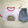 ヒルビリー半袖Tシャツの研究ボランティアプリントヴィンテージシャツハラジュクサマートップシャツ