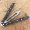 Balisong Black Rep Replicant Faca Borboleta D2 G10 Trainer Trainer Artesanato Artesanato Artes Martial Coleção Knvies Xmas Presente