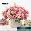 1 Bouquet European Artificial Flowers Rose Silk Fake Flower Fresh Fleur Flores for DIY Home Garden Wedding Decoration