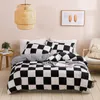 Bedding Sets 1 Set Color Checkers Striped Duvet Cover Single Double King Bed For Adults 3023