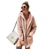 Women's Jackets Womens Winter Warm Teddy Bear Fleece Fur Fluffy Zip Coat Jumper Outwear Lady Hooded Outerwear Coats Casual 1