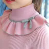 Meninas blusas outono inverno meninas tops crianças roupas gelateiras luva longa manga camisola de malha crianças para 3 4 6 7 8 9 anos 201109