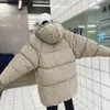 Vinterprivatänkare Herrarna Long Parkas förtjockar dragkedja Casual överdimensionerad kvinna huva kappa koreansk streetwear man mode parka 201027