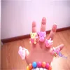 Candy Color Plastic Kids Rings for Girls Cartoon Cute Animal Rabbit Bear Children039S Day Jewelry for Christmas PS14181200203