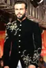 noir hommes costume de luxe or applique perles singlebreasted hommes costume sur mesure costume fit mince formel hommes manteau sur mesure costumes de marié