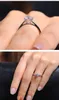 Jóias versão coreana simples anel de diamante de casamento popular zircão platinum chapeado coração anel atacado