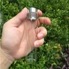 20 pcs 30x120 mm 60 ml Silver Plastic Screw Cap Glass Bottles Perfume Sample Jars Bless Wishing New Arrival