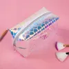 Moda Feminina Jelly TPU Transparente Beleza Maquiagem Comestic Travel Make Up Bag7894779