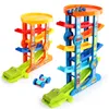 7-Layer Ramp Race Track 6 Mini Inertia Car Scorrevole Giocattoli Baby Toddler Motor Skill Developmental Learning Toys Kid Bambini regalo LJ200930