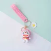 Keychains Doraemon Key Chain Doll Cute Dingdang Cat Machine Ring Small Gift KT Commodity Pendant