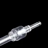 DHL gratis!!! 6.0 Inch Quartz Dab Straw NC Quartz Tips Dab Tool per bong in vetro Dab Rigs Water Pipes