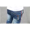 Batmo autunm male Zipper pockets blue jeans men's clothing trend slim small trousers male casual pencil pants 201128