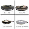 DHL 5M 60 LED's / M WS2812B WS2812 Pixels Wit PCB Waterdicht WS2811 IC 5050 RGB SMD Digitale Kleur Flexibele LED Strip Light 5V