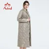Cappotto da donna Astrid Spring Warm Thin Cotton Jacket Long Slim fit fashion Colletto alla coreana di alta qualità Outwear trend Parka 7215 201127