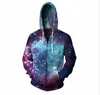 Felpe con cappuccio da uomo Felpe con cappuccio Cloudstyle Starry Sky Felpa con cappuccio Zipper Capispalla Anime Vegeta 3D Donna Uomo Zip Up Felpa con cappuccio TuteS-5XL