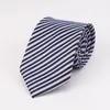Neckband sitonjwly 8 cm gåvor för män mode randig jacquard handgjorda mager cravate bröllopslipsar anpassade logo1