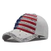 Cappelli del Presidente della Moda Trump Ricamo Berretto da baseball per adulti Stella a cinque punte Stampa Cappello bandiera nazionale USA 10 9nx G2