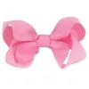 50 Pcs 25 Colors 3" Small Hair Bows With Hair Clips For Girls Kids Mini Boutique Plain Knot Ribbon Bows Hairpin Hair Accessories LJ201226