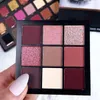 Styl dziewięć kolorów błyszczący cień do oczu kolor Ziemi Metaliczny kolor przenośne proszek Pearl Light Wodoodporna Słodka Eyeshadow Palette Makeup Zestaw Rubin Topaz