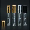 100 pezzi/lotto 5ml Scala bottiglia di profumo vuota Alluminio Spray Atomizzatore Bottiglie da viaggio portatili per contenitori cosmetici