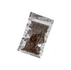 100pcs/lot Resealable Bags Smell Proof Pouch Aluminum Foil Packaging Plastic Bag Food Storage Pouches 18 Sizes