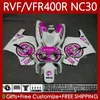 Carrosserie pour HONDA RVF VFR 400 RVF400 R 400RR VFR 400R VFR400R 89 90 91 1992 1993 79No.93 NC30 V4 VFR400 R 89-93 Lucky Rose RVF400R VFR400RR 1989 1990 1991 92 93 Carénage