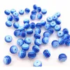 6/8mm 50pcs DIYブレスレットアクセサリー子供ハンドクラフト部門ラウンド透明樹脂ストライプビーズJllora jllora