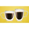 Canecas 1 PCS resistente ao calor copo de vidro de parede dupla cerveja café conjunto artesanal caneca criativa chá vidro uísque gl bbysfe bdesports203s